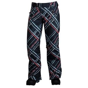Oakley Resilient Snow Ski Pants Women’s Size S Black Plaid Waterproof Insulated
